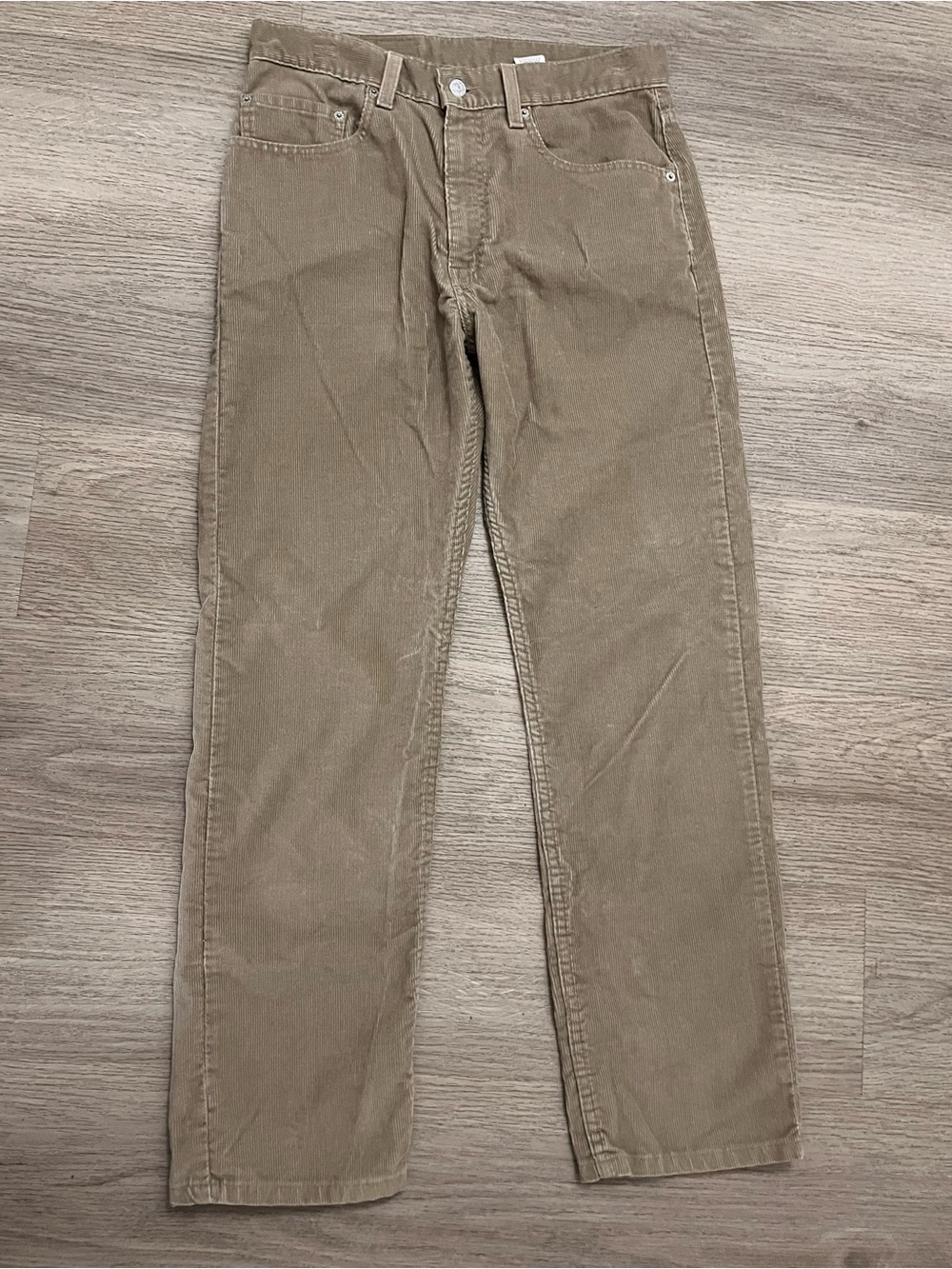 Levi's 505 Men's Corduroy Pants in Light Brown Vintage 2000 Regular Fit Straight
